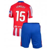 Atletico Madrid Clement Lenglet #15 Heimtrikotsatz Kinder 2024-25 Kurzarm (+ Kurze Hosen)